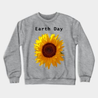 Earth Day Sunflower Crewneck Sweatshirt